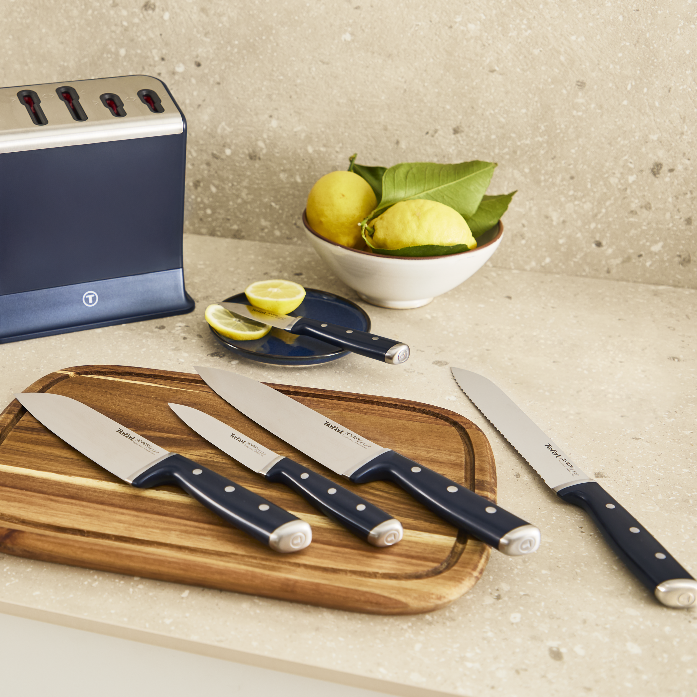 Tefal K297S644 EverSharp Stainless steel 5 pcs Knives Set | TEFAL - Image 2
