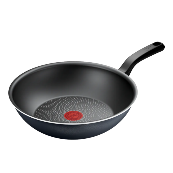 TEFAL Pan | H0561942 | Wok | Diameter 28 cm | Suitable for induction hob | Fixed handle | Black