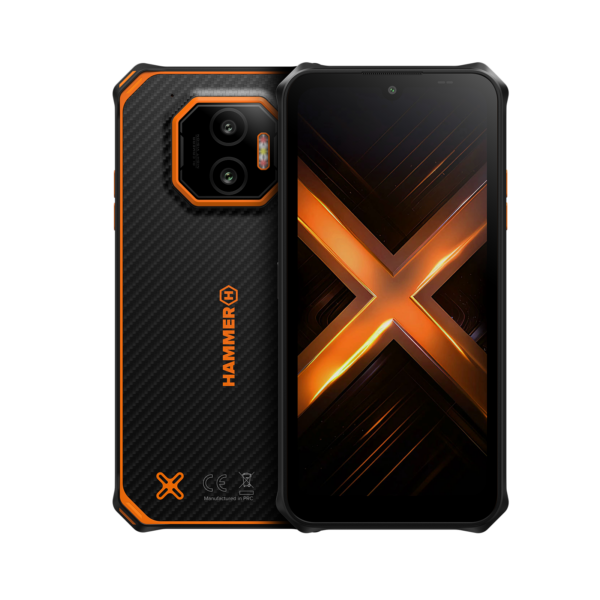 Hammer | Energy X2 | Black/Orange | 6.1 " | IPS | 1560 x 720 pixels | Mediatek | Dimensity 6300 | Internal RAM 8 GB | 256 GB | microSD | Dual SIM | 4G | 5G | Main camera resolution 50 MP | Android | 15 | 5000 mAh