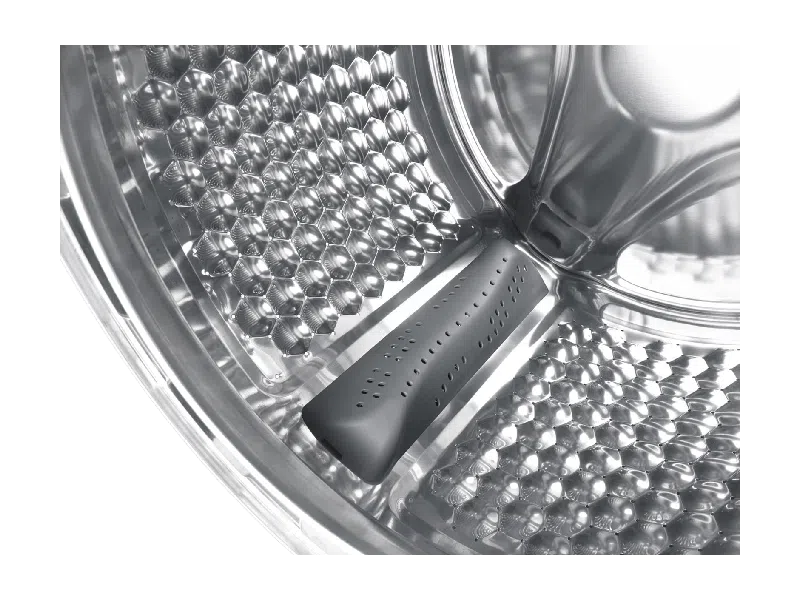 TCL Washing machine | FF0610WB0 | Energy efficiency class B | Front loading | Washing capacity 6 kg | 1000 RPM | Depth 45 cm | Width 60 cm | LED | Steam function | White - Image 4