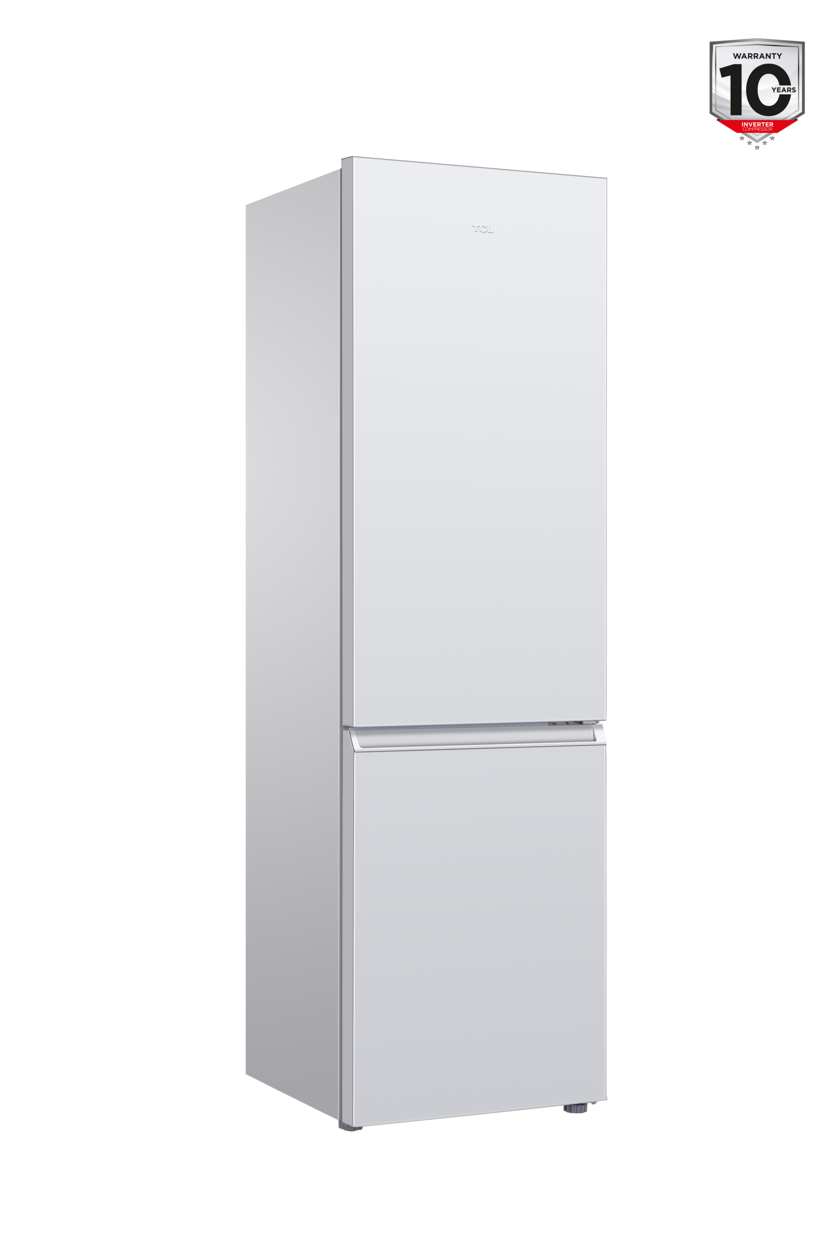 TCL Refrigerator | RF260BWE0 | Energy efficiency class E | Free standing | Combi | Height 182.3 cm | Fridge net capacity 187 L | Freezer net capacity 73 L | 40 dB | White