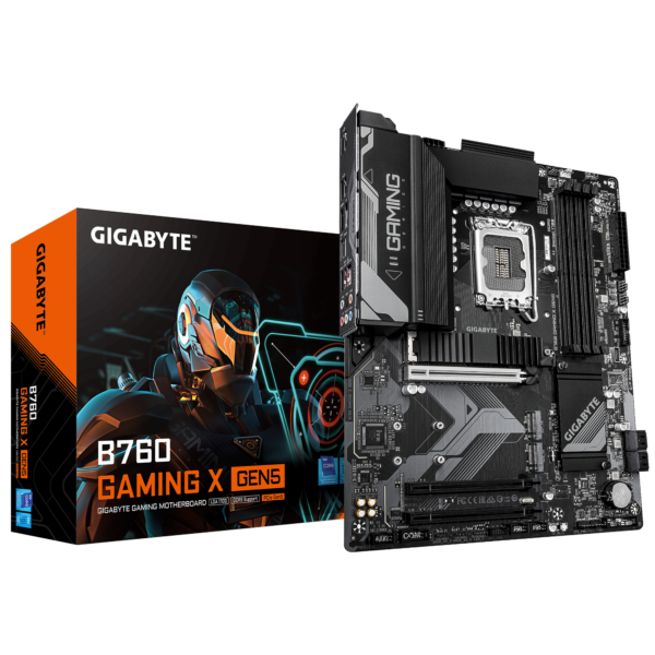 Gigabyte B760 GAMING X GEN5 | Processor family Intel | Processor socket LGA1700 | DDR5 | Supported hard disk drive interfaces M.2, SATA | Number of SATA connectors 4