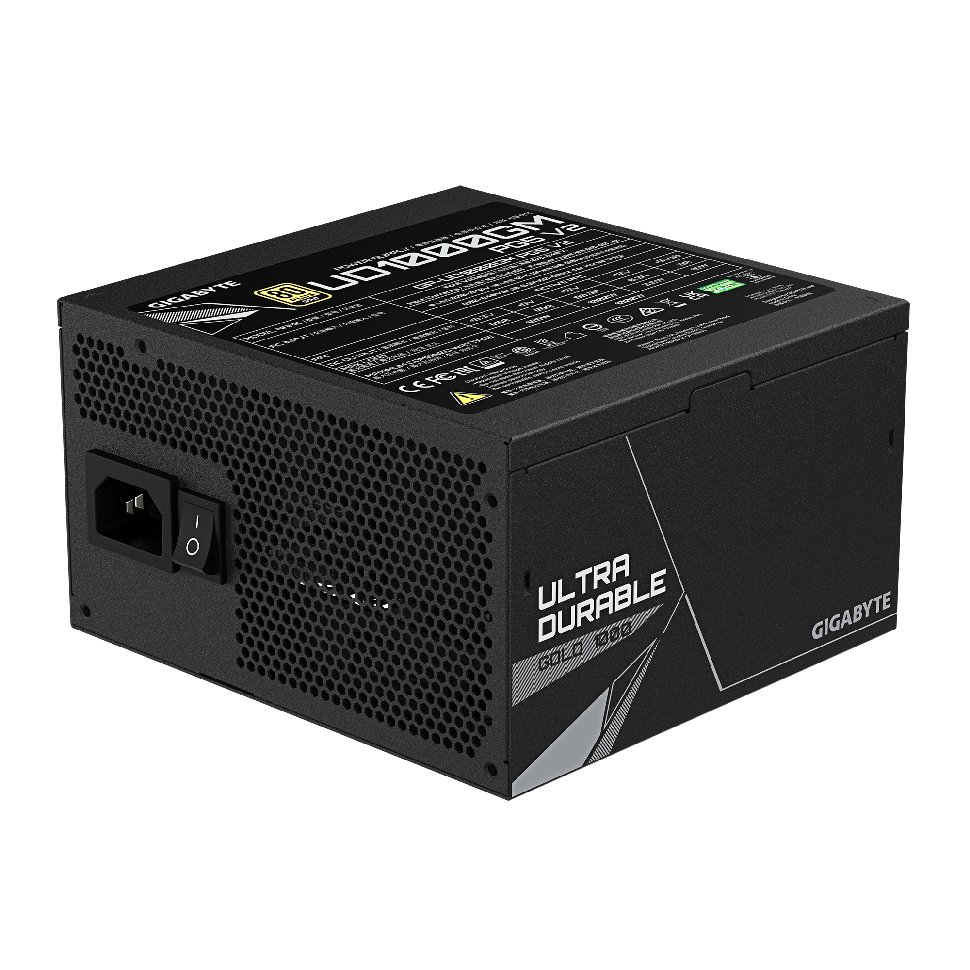 Gigabyte Power Supply, ATX 12V v3.1 | UD1000GM PG5 V2 | 1000 W - Image 4