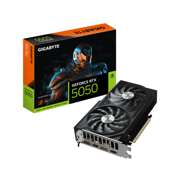 Gigabyte GeForce RTX 5050 WINDFORCE OC V2 8G | NVIDIA | 8 GB | GeForce RTX 5050 | GDDR6 | HDMI ports quantity 2 | PCI-E 5.0