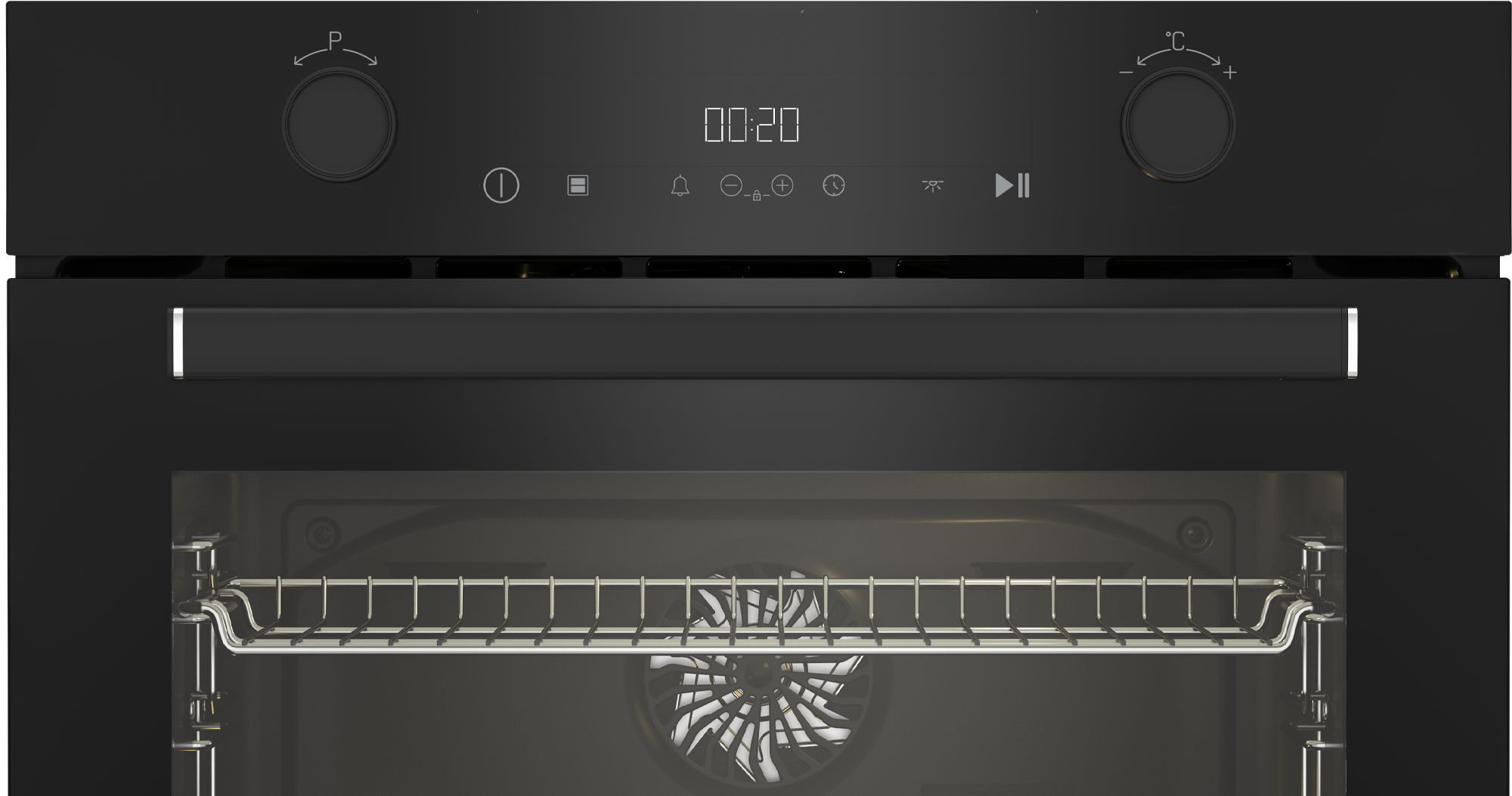 BEKO Oven | BBVM17400B | 72 L | Electric | Hydrolytic | Electronic | Steam function | Height 59.5 cm | Width 59.4 cm | Black - Image 2