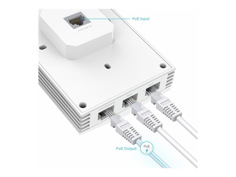 TP-LINK | AX3000 Wall Plate WiFi 6 Access Point | EAP655-Wall | 802.11ax | 10/100/1000 Mbit/s | Ethernet LAN (RJ-45) ports 4 | MU-MiMO No | PoE out - Image 7