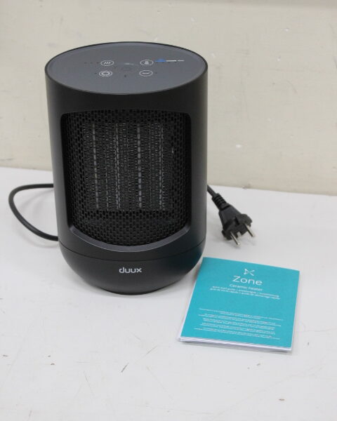 SALE OUT. Duux Zone Personal Ceramic Heater, Power consumption 600, 900, 1500 W, Black | SALE OUT. SALE OUT. Duux Zone Personal Ceramic Heater | Ceramic Heater | 600/900/1500 W | Black | DEMO | IP21