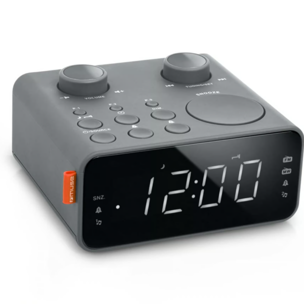 Muse Dual Alarm Clock Radio | M-17 LG | Alarm function | AUX in