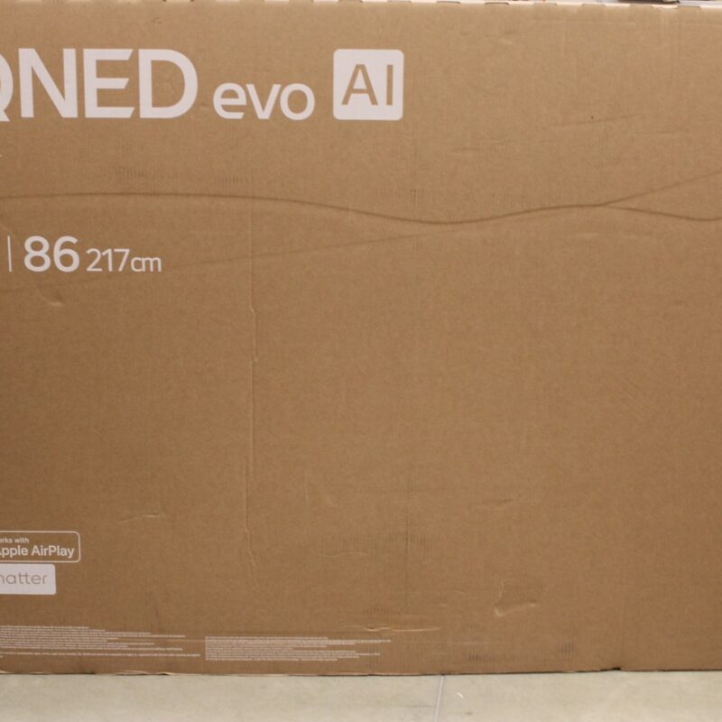 SALE OUT. SALE OUT. LG TV | 86QNED85A3C | 86 | Smart TV | webOS 25 | 4K UHD | DAMAGED PACKAGING