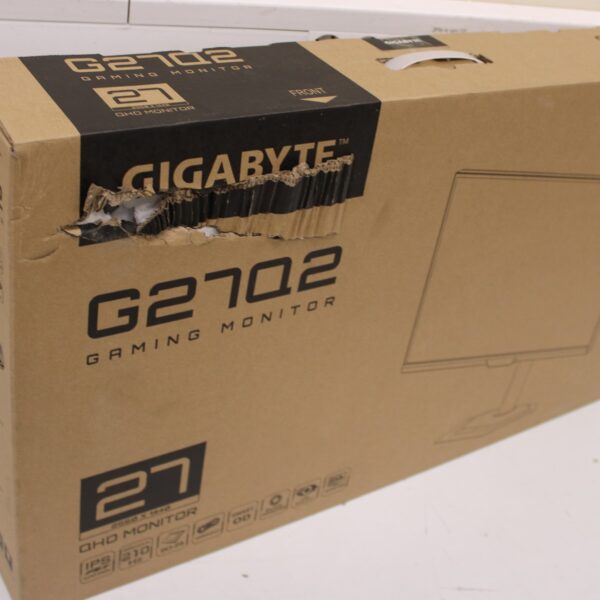 SALE OUT. SALE OUT. Gigabyte | G27Q2 EK | 27 " | SS IPS | QHD | 16:9 | 200 Hz | 0.5 ms | 2560 x 1440 pixels | 350 cd/m² | HDMI ports quantity 2 | Black | Warranty 35 month(s) | DAMAGED PACKAGING, SCRTACHED ON THE SCREEN