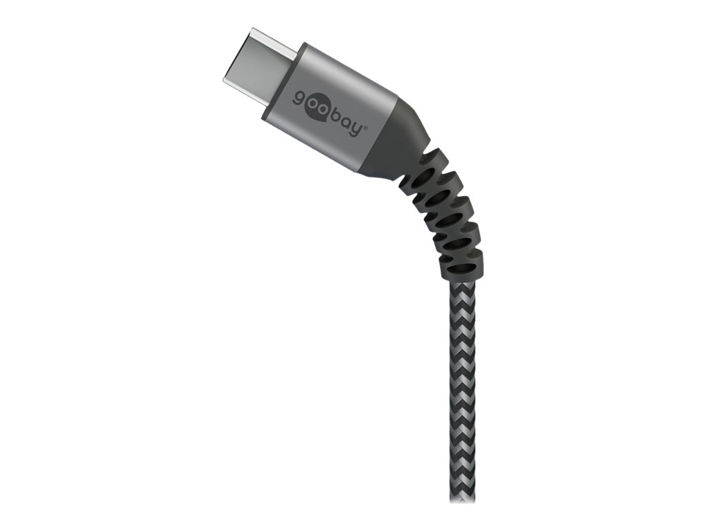 Goobay | USB-C to USB-A Textile Cable with Metal Plugs | 49296 | USB-C to USB-A - Image 5
