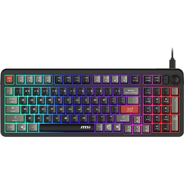 MSI FORGE GK110 US | Gaming keyboard | Wired | US | Black | USB 2.0 | Membrane