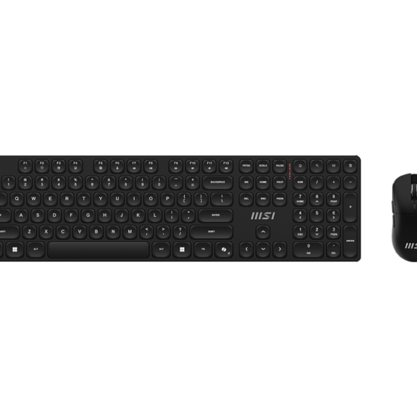 MSI FORGE K210 WIRELESS COMBO | Keyboard and Mouse Set | Wireless | Mouse included | US | Black | Scissor