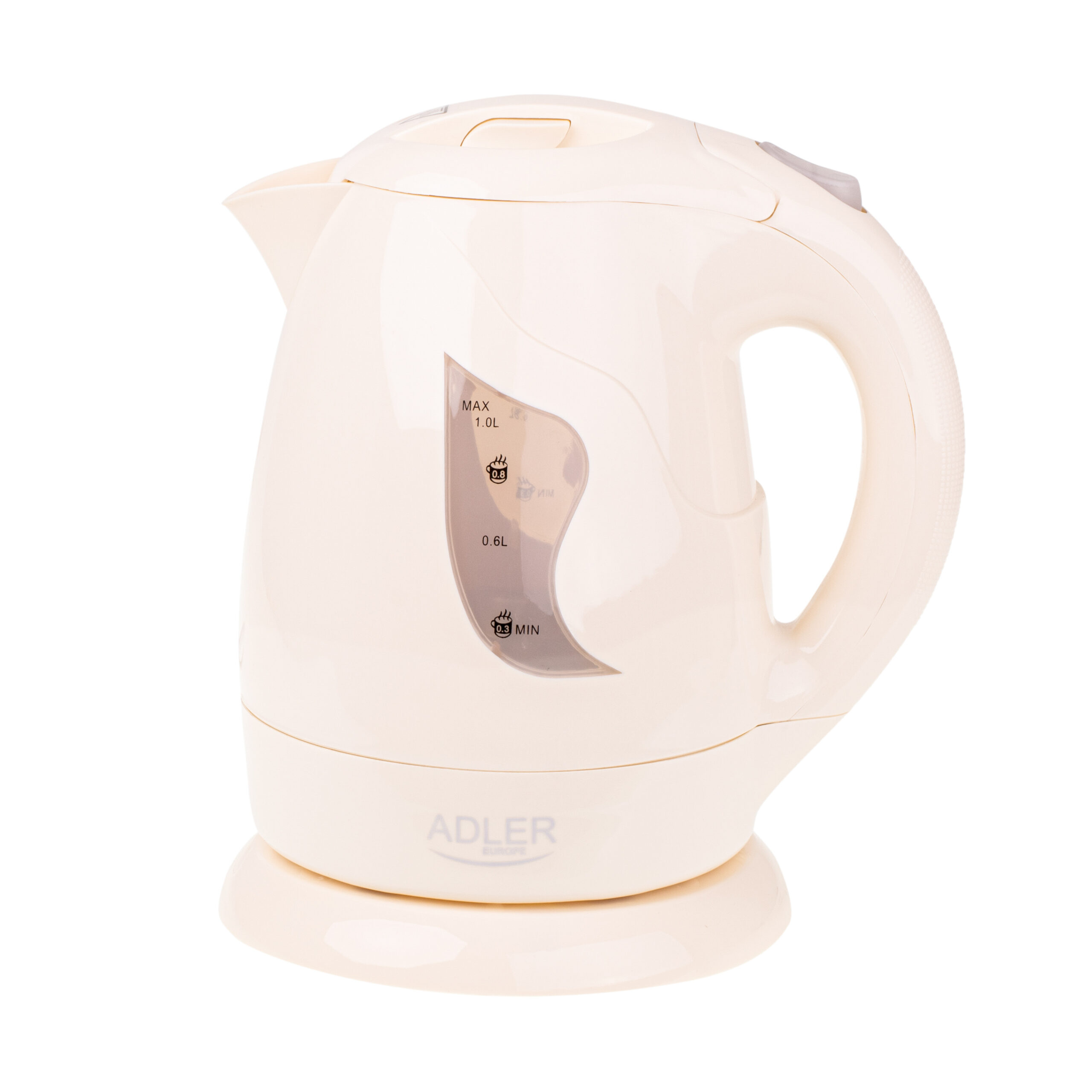 Adler | Kettle | AD 08 b | Standard | 850 W | 1 L | Plastic | 360° rotational base | Beige - Image 8