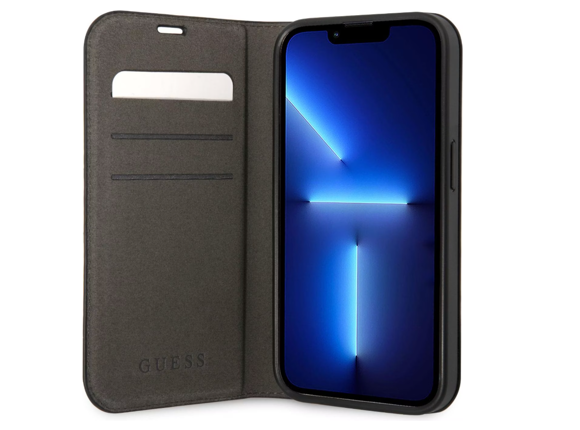 GUESS | Book Case | Apple | iPhone 14 Pro Max | Rubber/Silicone | Black - Image 3