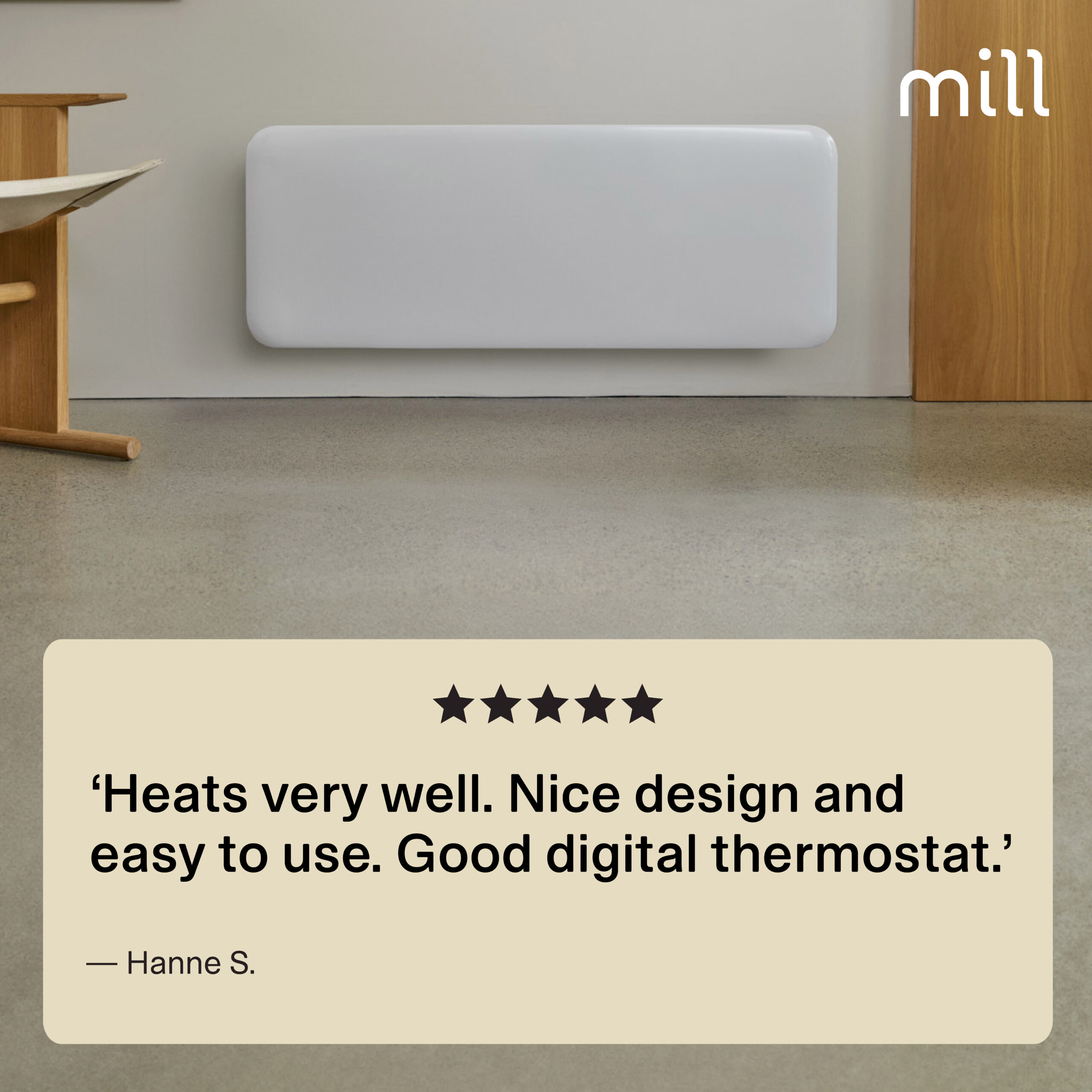 Mill | Heater | IB1200DN Steel | Panel Heater | 1200 W | Number of power levels 1 | Suitable for rooms up to 14-18 m² | White | N/A - Image 19