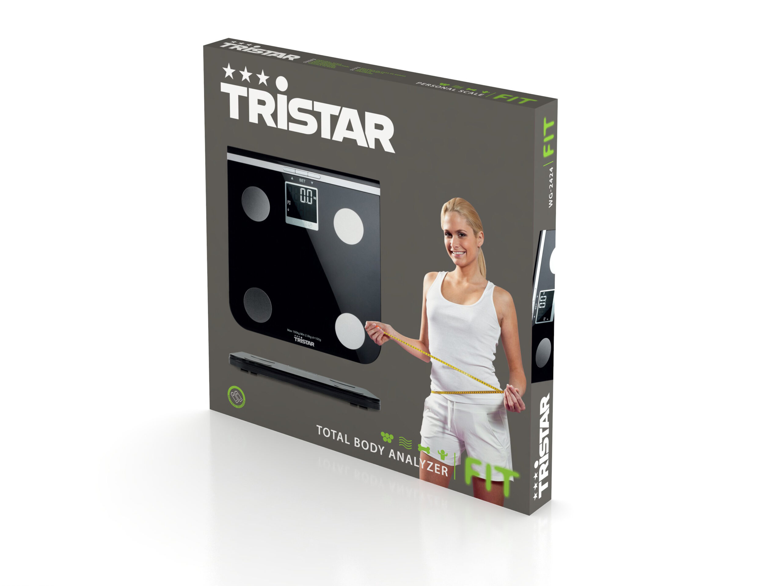 Tristar | Electronic | Maximum weight (capacity) 150 kg | Accuracy 100 g | Body Mass Index (BMI) measuring | Black - Image 12