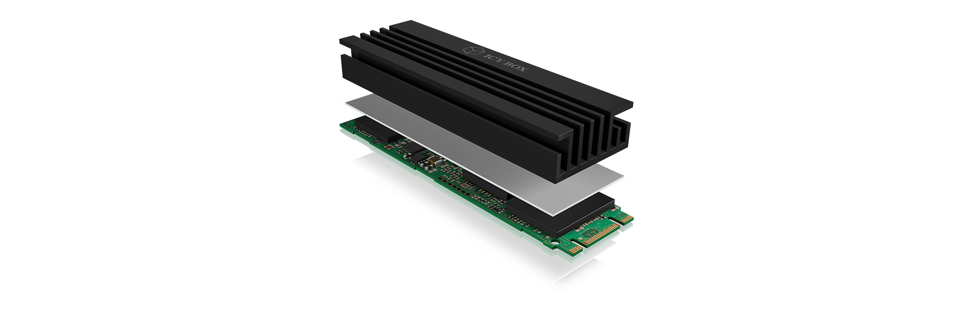 Raidsonic | Heat sink for M.2 SSD | ICY BOX IB-M2HS-70 - Image 3