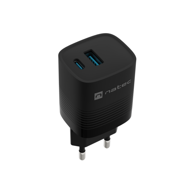 Natec Ribera USB Charger, 1x USB-A, 1x USB-C, 300 W | NUC-2141