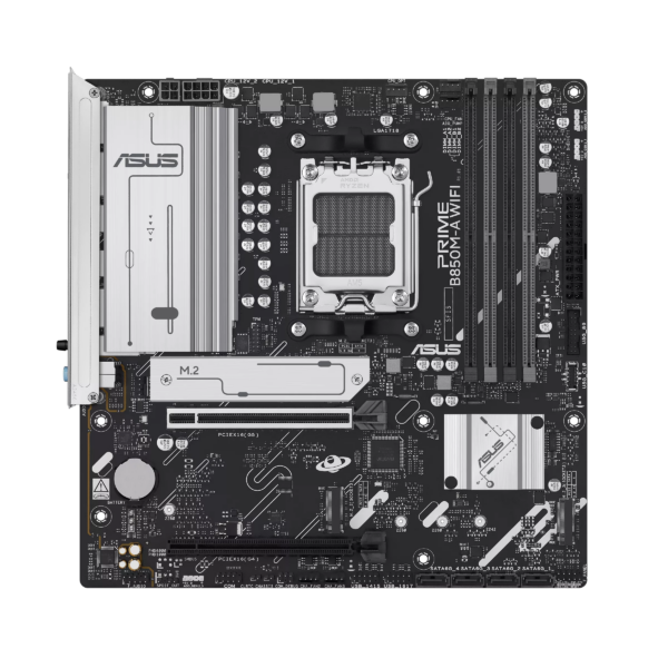 Asus PRIME B850M-A WIFI | Processor family AMD | Processor socket AM5 | DDR5 | Supported hard disk drive interfaces SATA, M.2 | Number of SATA connectors 4