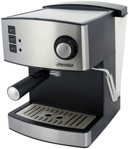 Mesko | Espresso Machine | MS 4403 | Pump pressure 15 bar | Built-in milk frother | Semi-automatic | 850 W | Stainless steel/Black
