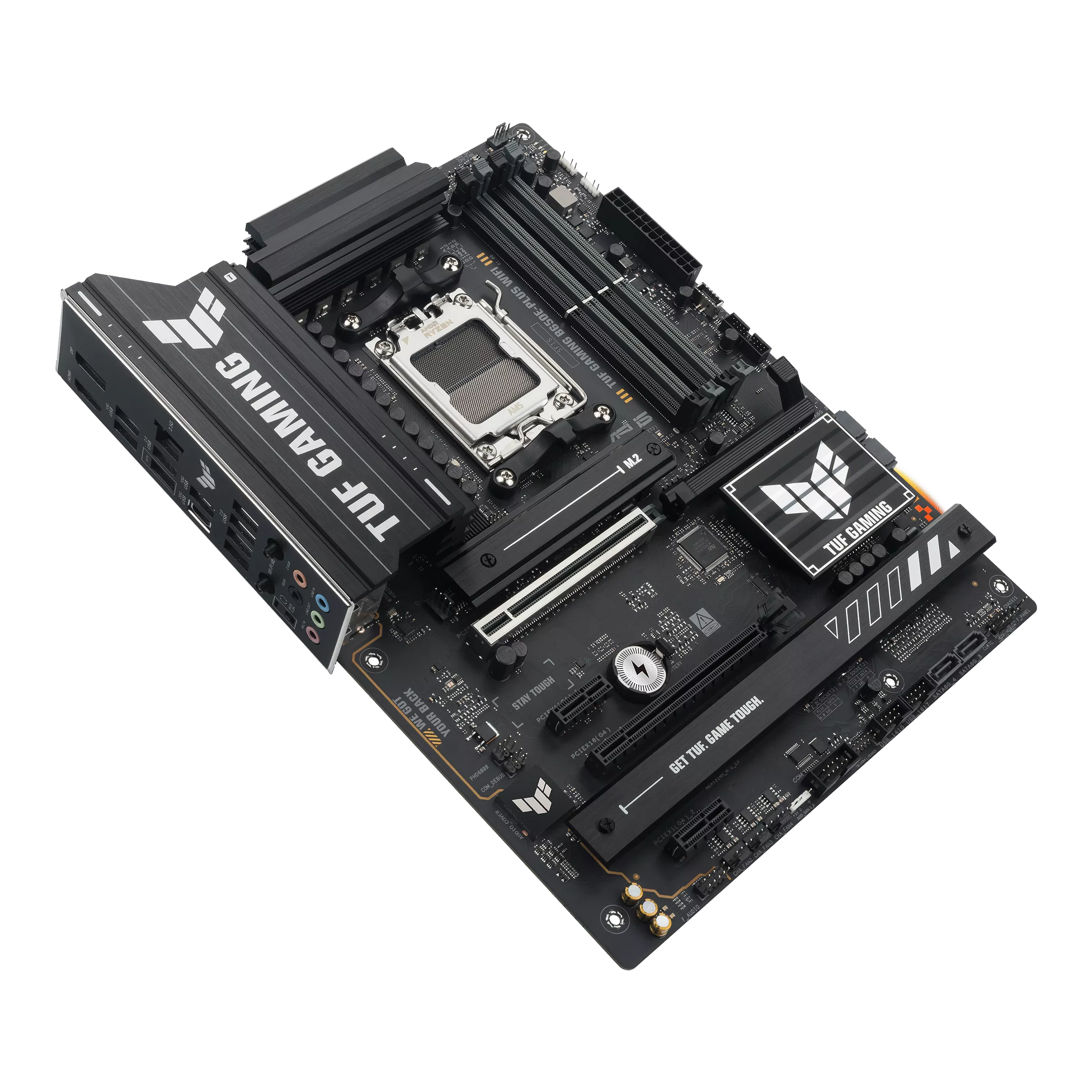 Asus TUF GAMING B650E-PLUS WIFI | Processor family AMD | Processor socket AM5 | DDR5 | Supported hard disk drive interfaces SATA, M.2 | Number of SATA connectors 4 - Image 4