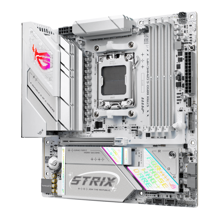 Asus ROG STRIX B850-G GAMING WIFI | Processor family AMD | Processor socket AM5 | DDR5 | Supported hard disk drive interfaces SATA, M.2 | Number of SATA connectors 2 - Image 5