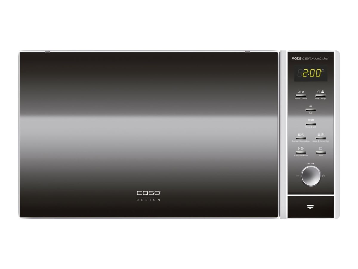 Caso | Microwave oven | MCG 25 | Free standing | 25 L | 900 W | Convection | Grill | Black - Image 2