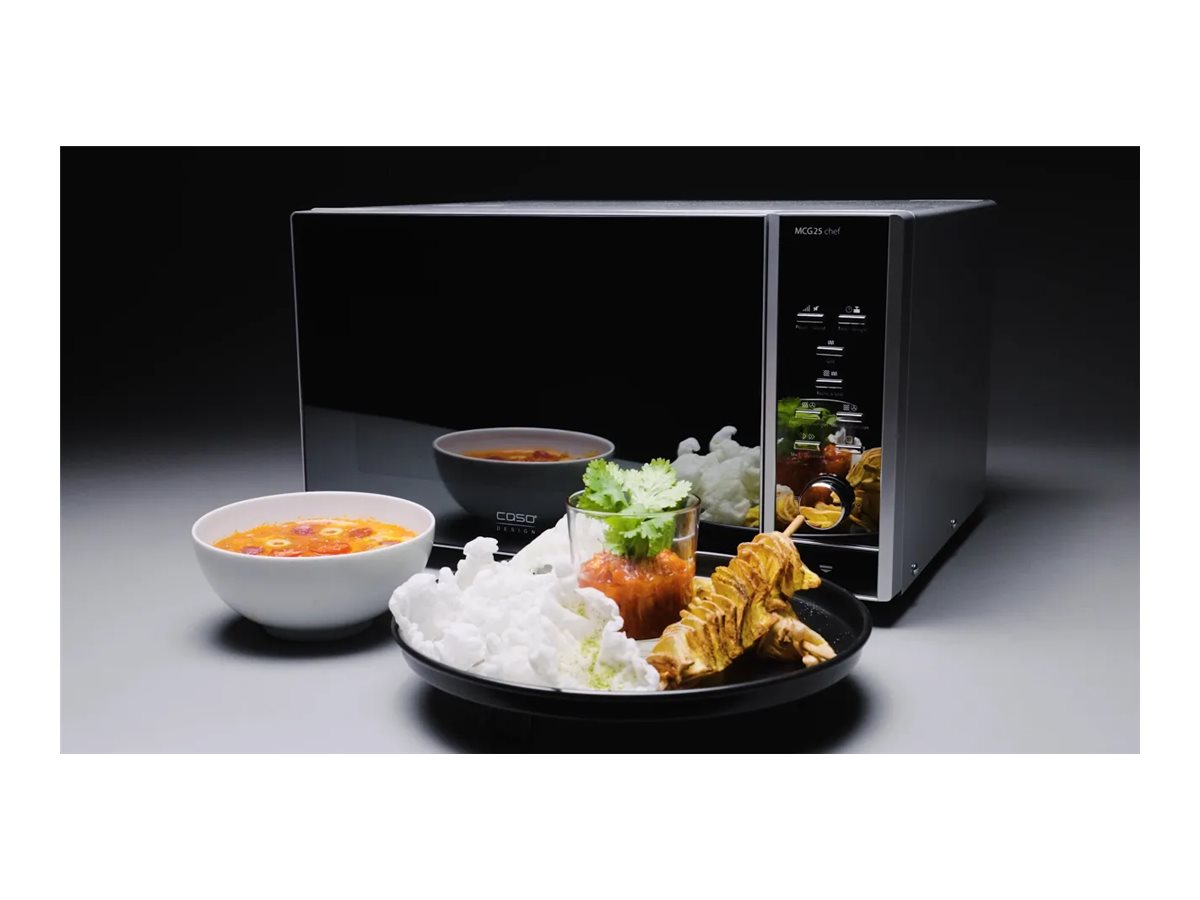 Caso | Microwave oven | MCG 25 | Free standing | 25 L | 900 W | Convection | Grill | Black - Image 9