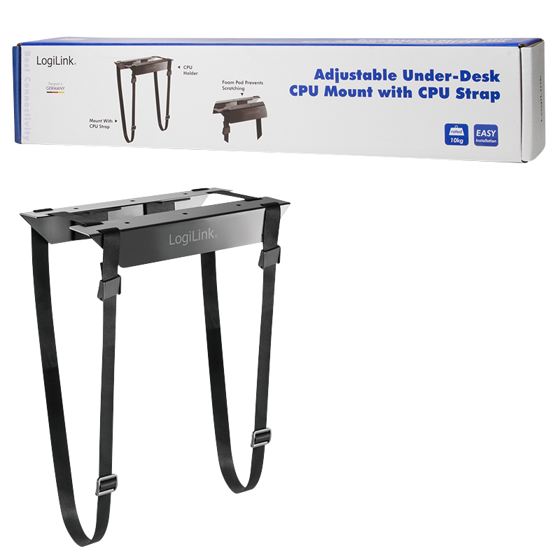 LogiLink EO0009 Adjustable Under-Desk CPU Mount, strap | Logilink - Image 6