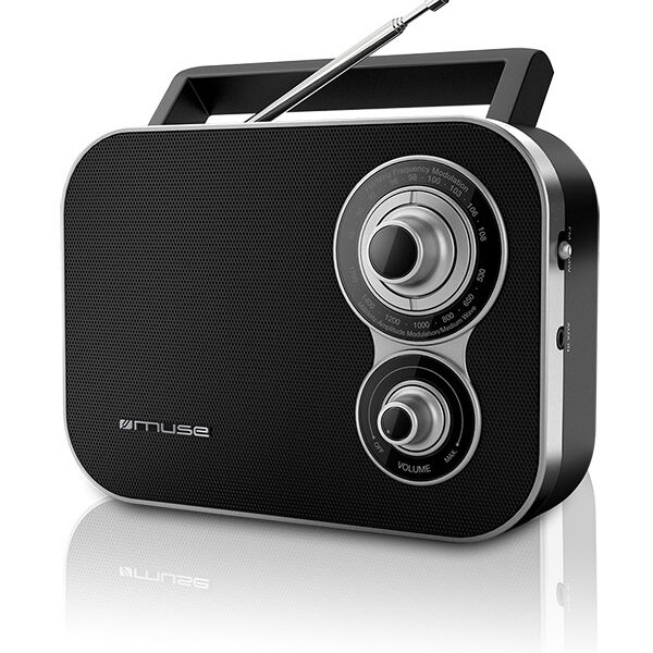 Muse | M-051R | 2-band portable radio | Black