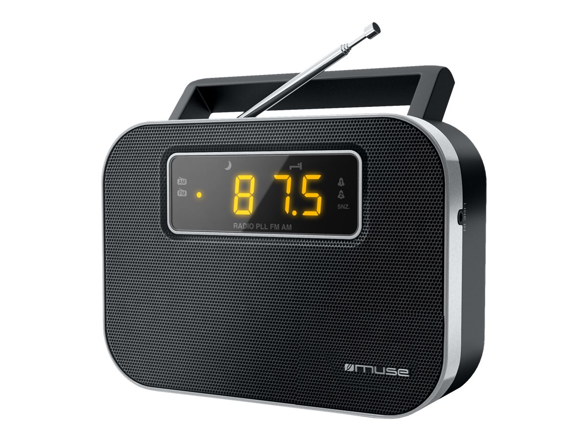 Muse | M-081R | Alarm function | 2-band PLL portable radio | Black - Image 2