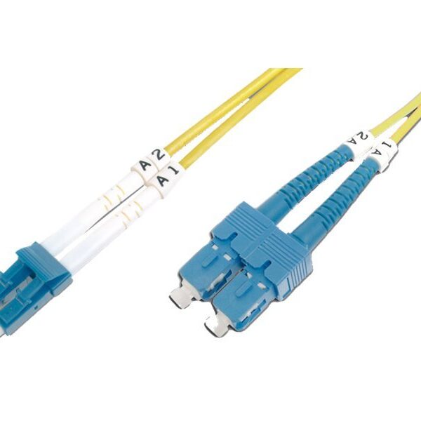 Digitus | Patch Cord | DK-2932-01 | Cable diameter 3 mm; Cable type: I-VH 2E9/125µ; Fiber diameter: 09/125µ; Connector 1/2: LC/SM