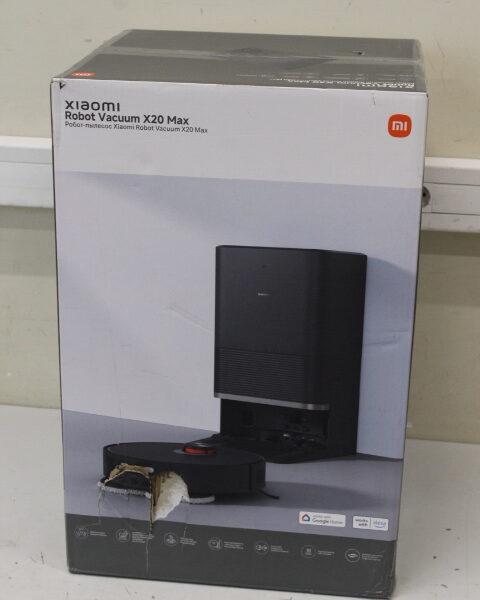 SALE OUT. SALE OUT. Xiaomi Robot Vacuum | X20 Max EU | Wet&Dry | 5200 mAh | 8000 Pa | Black | DAMAGED PACKAGING