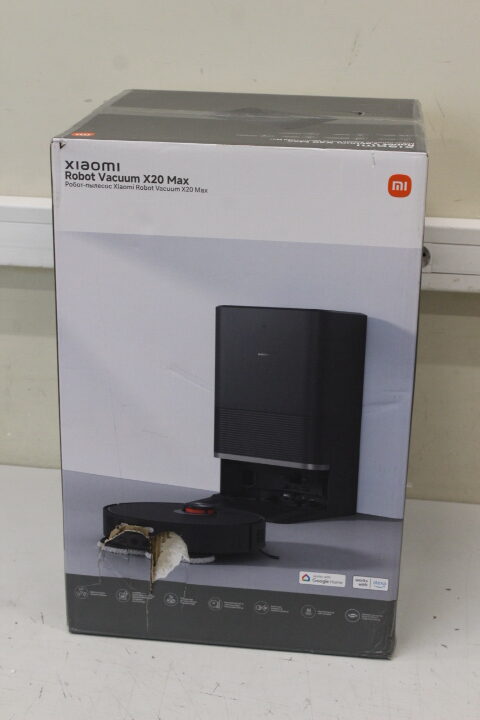 SALE OUT. SALE OUT. Xiaomi Robot Vacuum | X20 Max EU | Wet&Dry | 5200 mAh | 8000 Pa | Black | DAMAGED PACKAGING