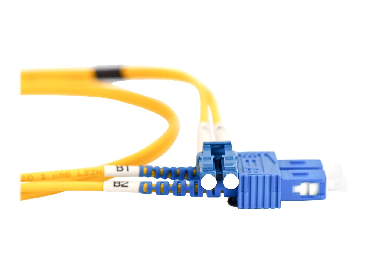 Digitus | Patch Cord | DK-2932-02 | Cable diameter 3 mm; Cable type: I-VH 2E9/125µ; Fiber diameter: 09/125µ; Connector 1/2: LC/SM | Yellow - Image 4