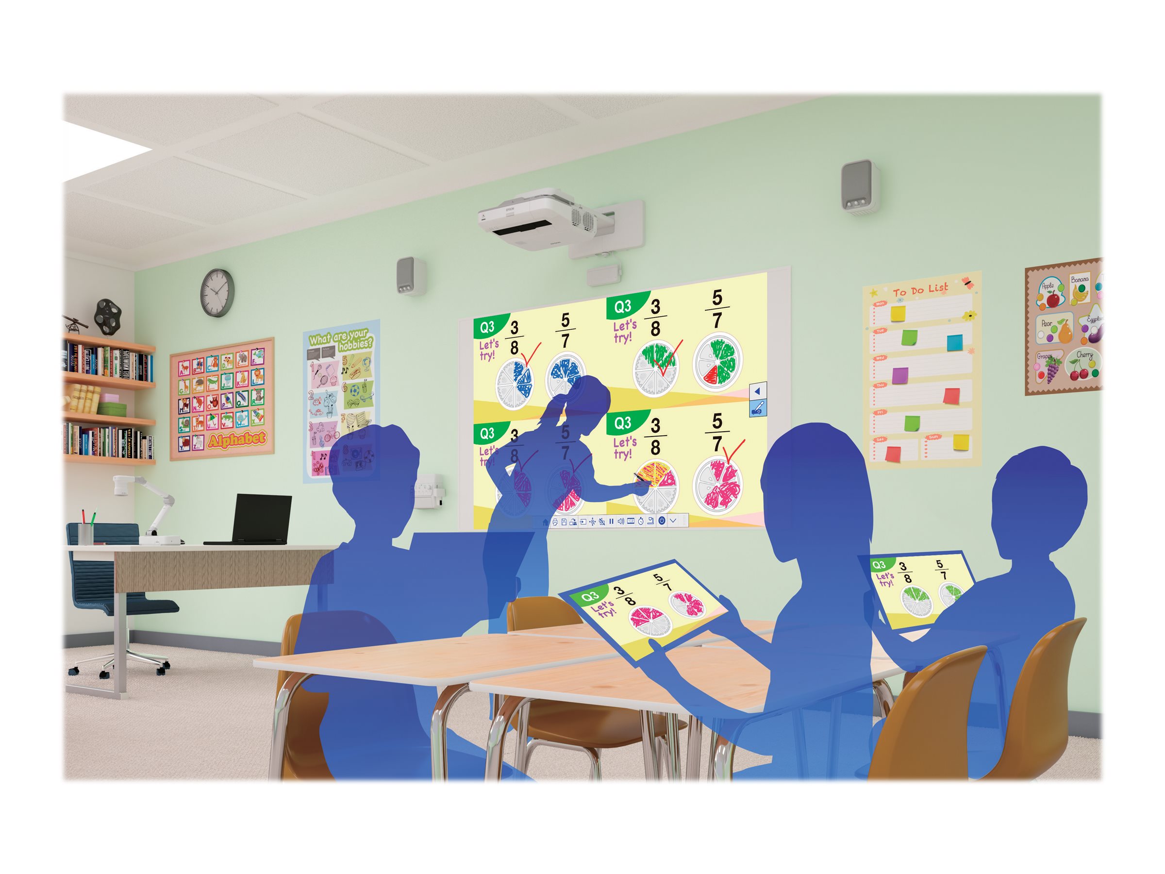 Epson | EB-695Wi | WXGA (1280x800) | 3500 ANSI lumens | 14.000:1 | White | Lamp warranty 12 month(s) - Image 6