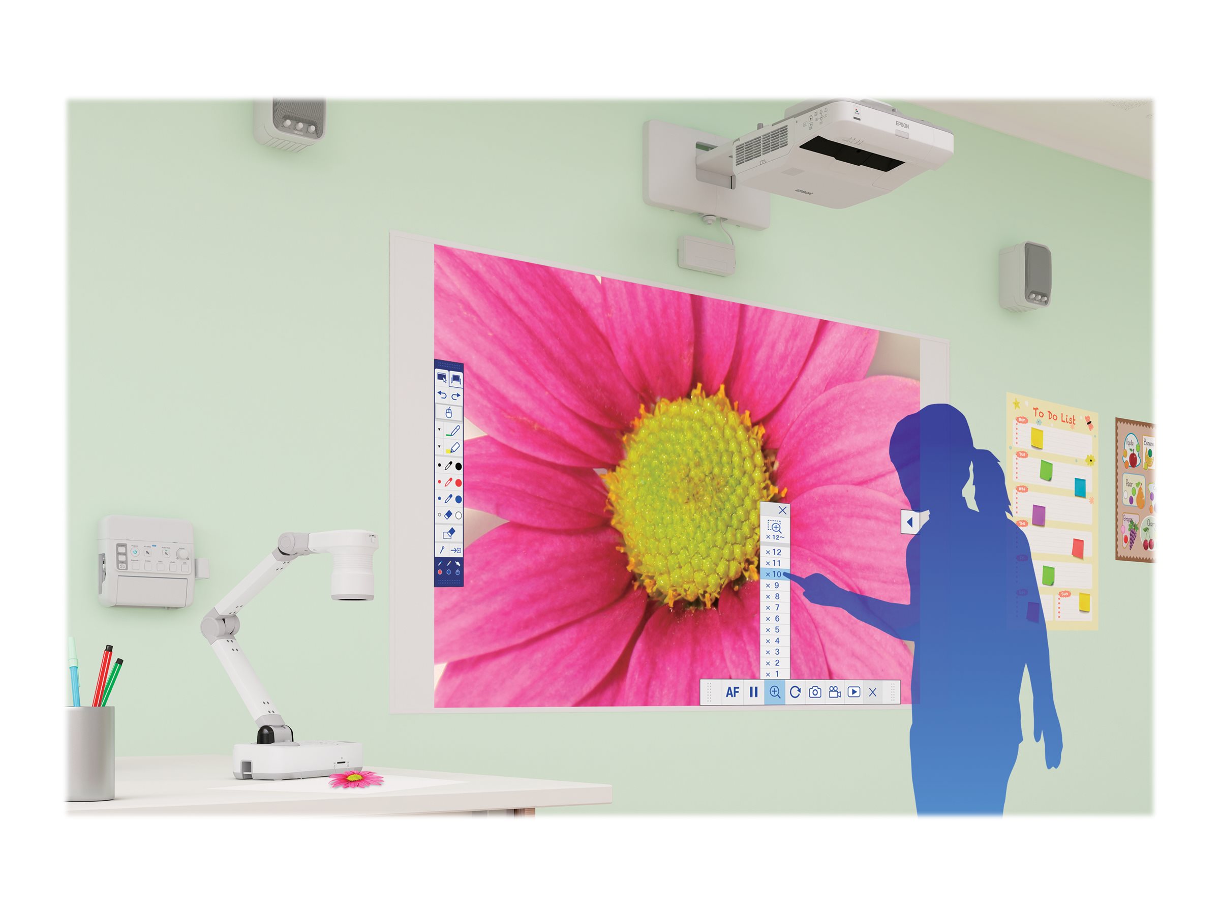 Epson | EB-695Wi | WXGA (1280x800) | 3500 ANSI lumens | 14.000:1 | White | Lamp warranty 12 month(s) - Image 7