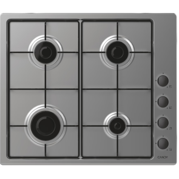 Candy Hob | Idea CHW6LBX/4U2 | Gas | Number of burners/cooking zones 4 | Knob | Stainless Steel