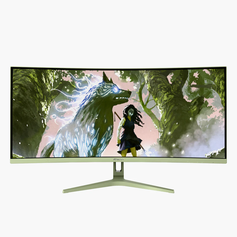 Arozzi | Nova | 34 " | VA | UWQHD | 21:9 | 165 Hz | 1 ms | 3440 x 1440 pixels | 350 cd/m² | HDMI ports quantity 2 | Forest Green - Image 2