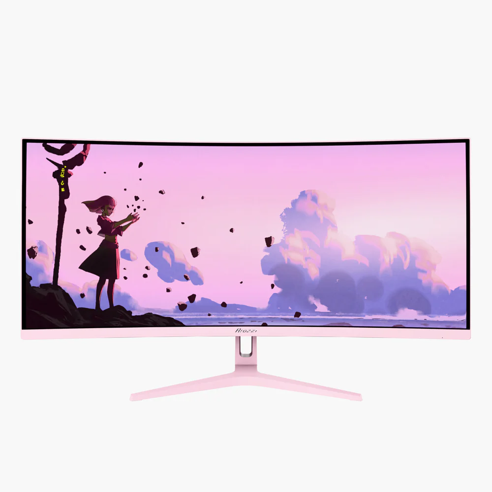 Arozzi | Nova | 34 " | VA | UWQHD | 21:9 | 165 Hz | 1 ms | 3440 x 1440 pixels | 350 cd/m² | HDMI ports quantity 2 | Pink - Image 2