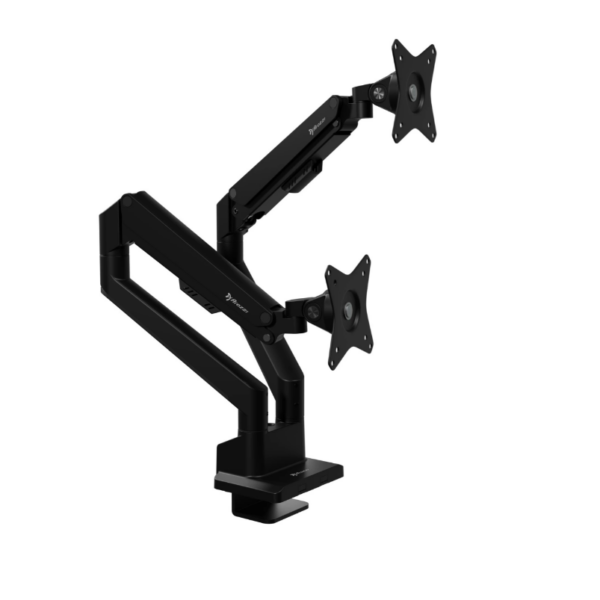 Arozzi Desk Mount | Neo Duo - Gas Spring Monitor Arm AZ-ALZARE-NEO-DUO-BK | Tilt, Swivel, Rotation | Maximum weight (capacity) 9 kg | Black