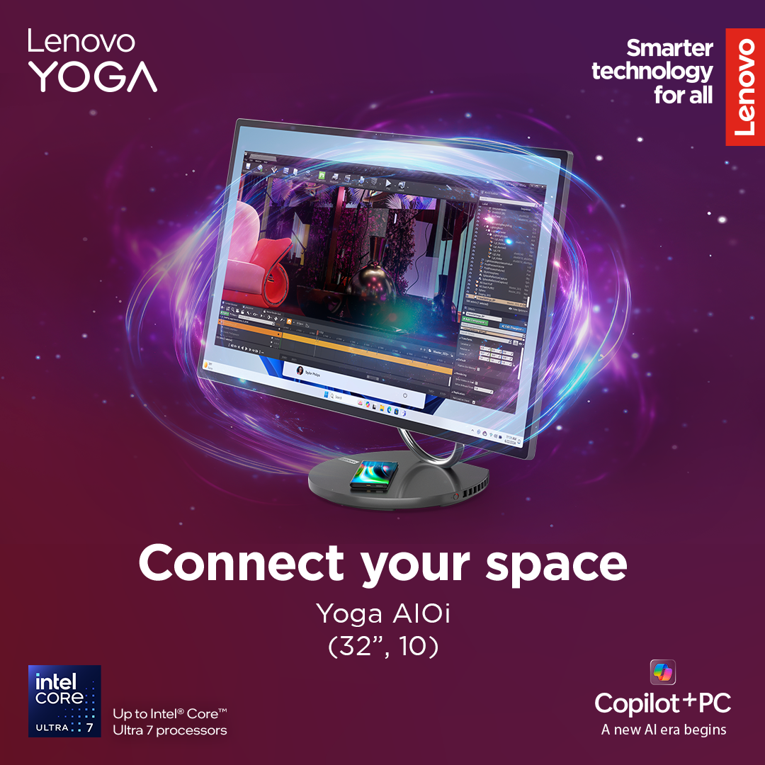 Lenovo Yoga AIO 32ILL10 31.5 UHD ULT7-258V/32GB/1TB/NVIDIA GF RTX 4050 6GB/WIN11 Pro/Nordic kbd/2Y Warranty | Lenovo Yoga | AIO 32ILL10 | Desktop | AIO | 31.5 " | Inte Core Ultra 7 | 258V | 32 GB | Soldered LPDDR5x | 1000 GB | NVIDIA GeForce RTX 4050 | Nordic | Windows 11 Pro | Warranty 24 month(s) - Image 38