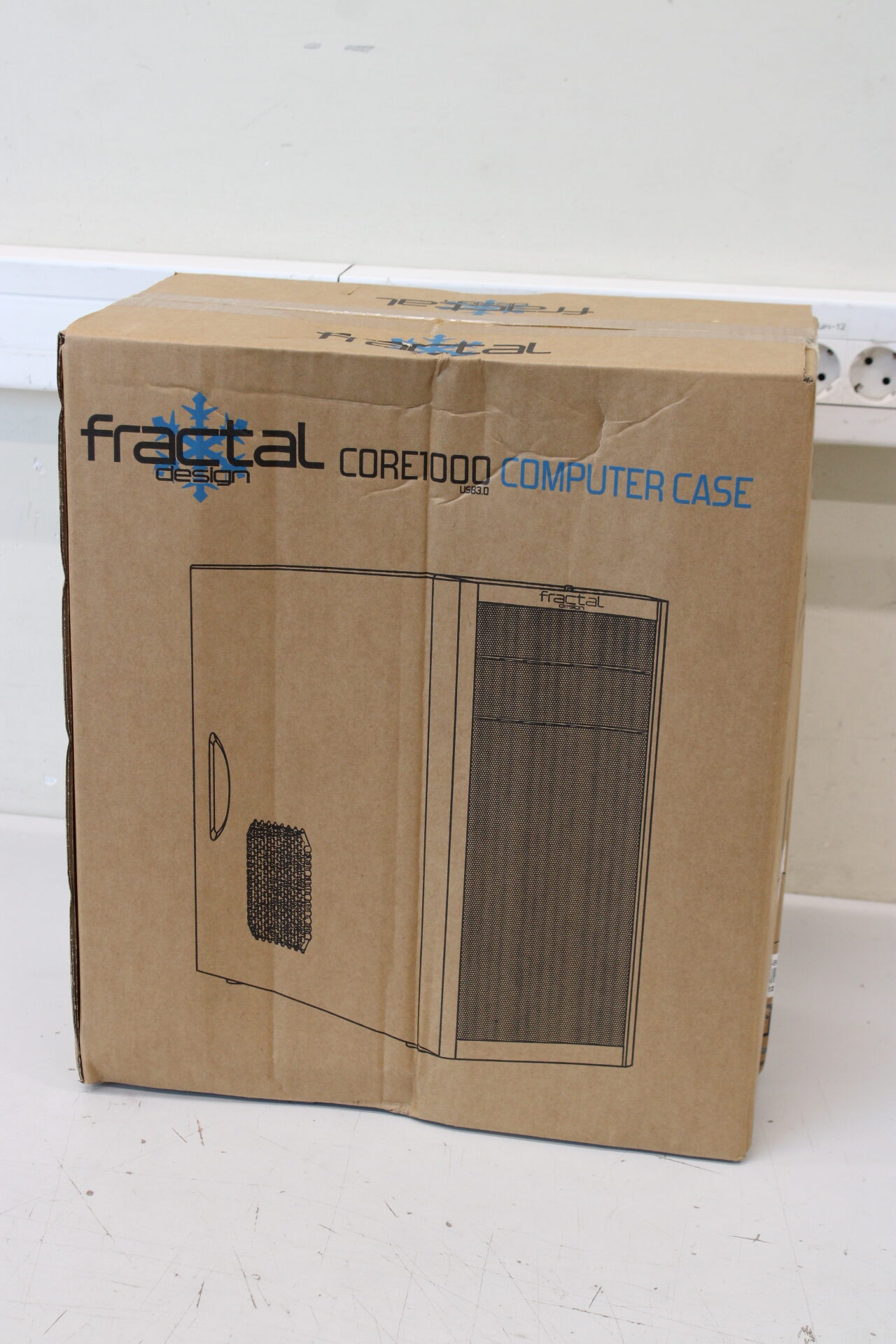 SALE OUT. Fractal Design | Core 1000 USB 3.0 | Black | Micro ATX | DAMAGED PACKAGING, BENT ON THE SIDE | Power supply included No