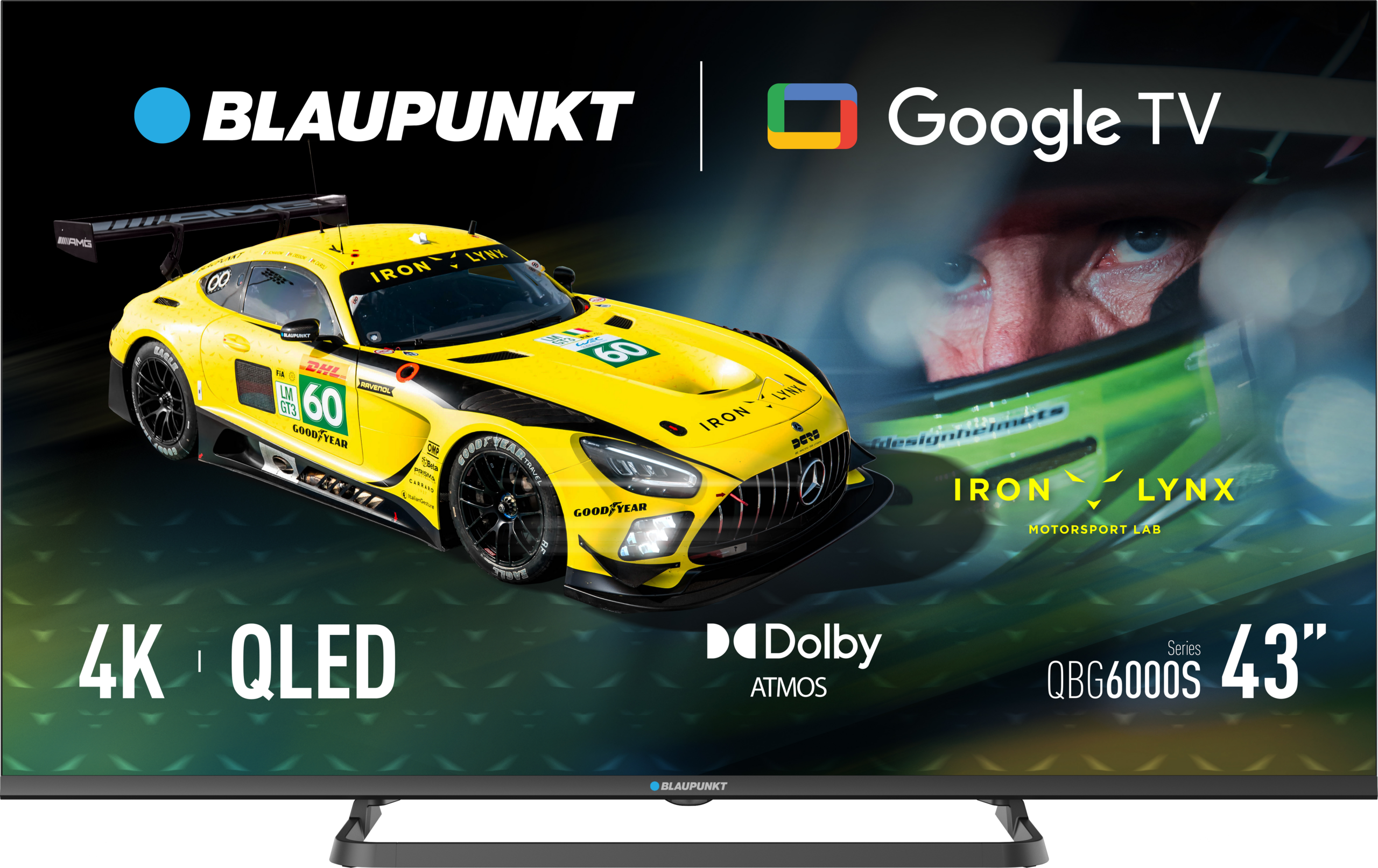 Blaupunkt QLED TV | 43QBG6000S | 43 | Smart TV | Google TV | Black
