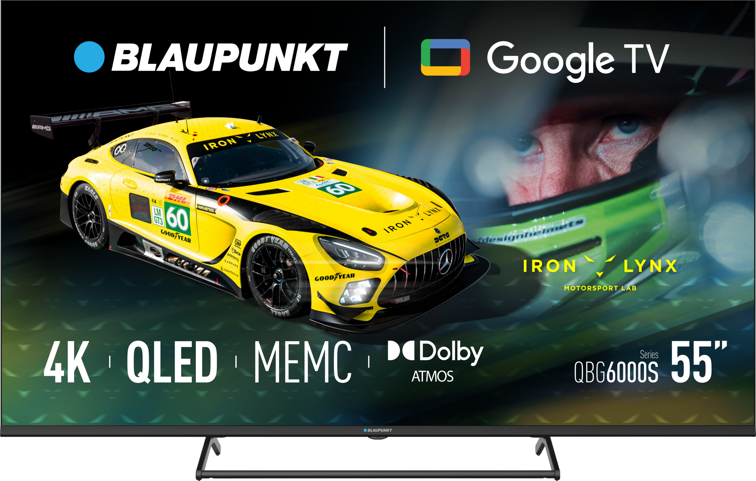 Blaupunkt QLED TV | 55QBG6000S | 55 | Smart TV | Google TV | Black