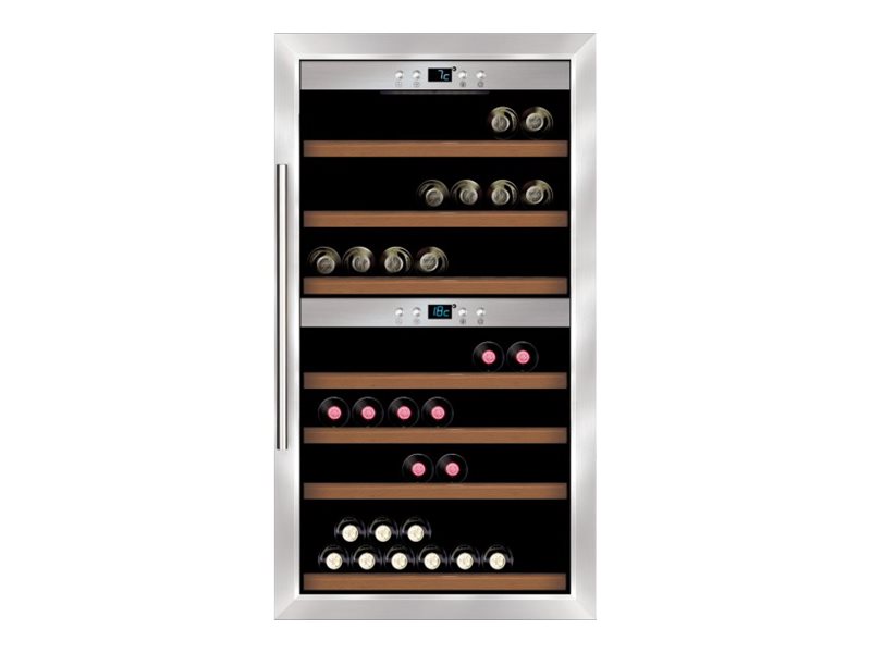Caso | Wine cooler | Wine Comfort 66 | Energy efficiency class G | Showcase | Free standing | Bottles capacity Up to 66 bottles | Cooling type Compressor technology | Stainless steel/Black - Image 2