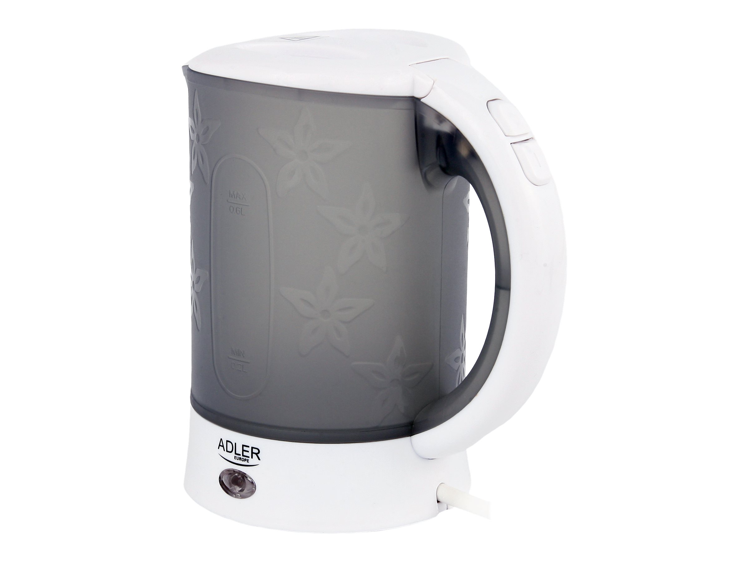 Adler | Travel Kettle | AD 1268 | Standard | 600 W | 0.6 L | Plastic | White - Image 2
