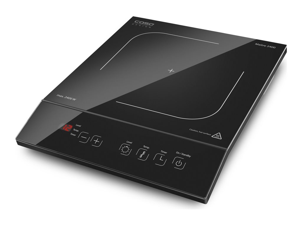 Caso | Free standing table hob | 02230 | Number of burners/cooking zones 1 | Sensor touch control | Black | Induction - Image 2