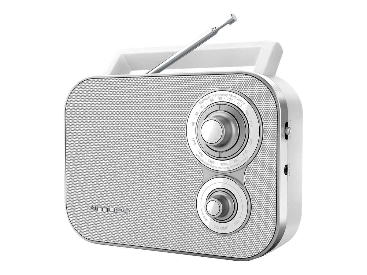 Muse | Portable Radio | M-051RW | AUX in | White - Image 2